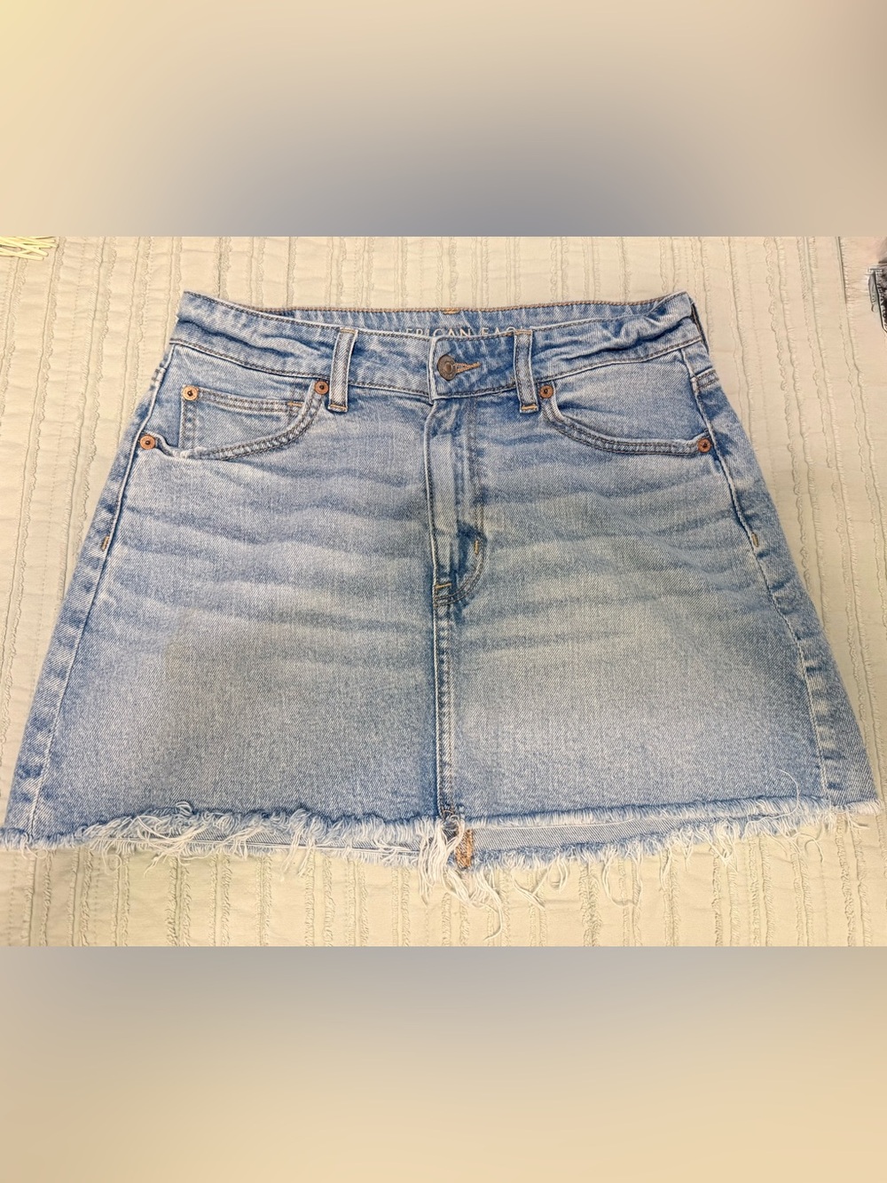 American Eagle Outfitters light blue denim skirt